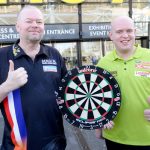 RTL 7 Darts at Ahoy Rotterdam, Netherlands. Premier League commences 16 March 2017Featuring: Raymond van Barneveld, Michael van GerwenWhere: Rotterdam, NetherlandsWhen: 15 Mar 2017Credit: Mischa Schoemaker/DPPA/WENN.com**Not available in The Netherlands. Not available as part of a subscription**
